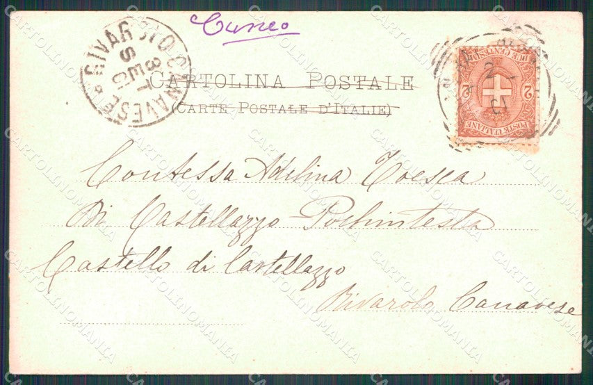 Cuneo Pietraporzio cartolina MT6584 – retro