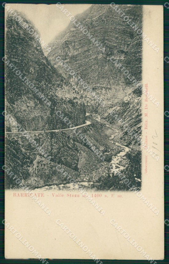 Cuneo Pietraporzio Barricate Valle Stura cartolina MT6587 – fronte