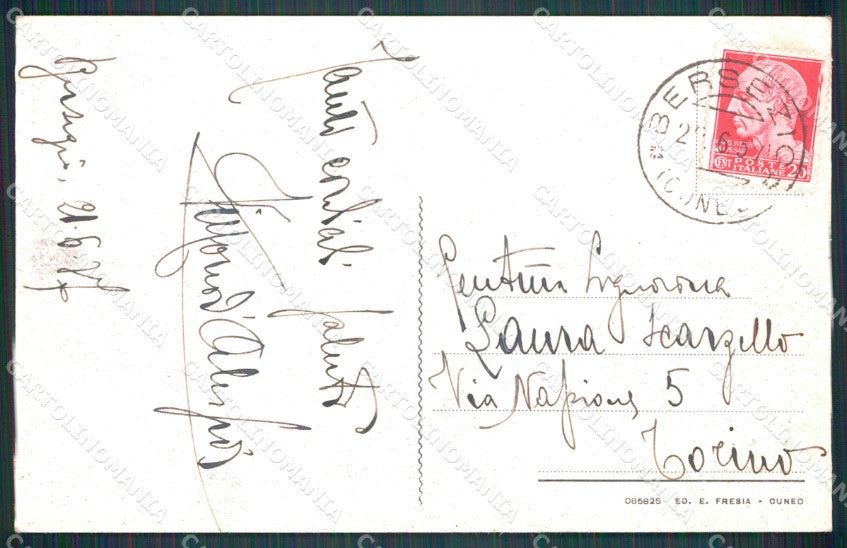 Cuneo Bersezio cartolina MT6591 – retro