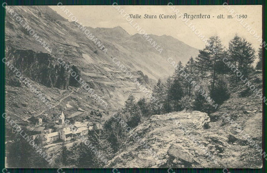 Cuneo Argentera cartolina MT6594 – fronte