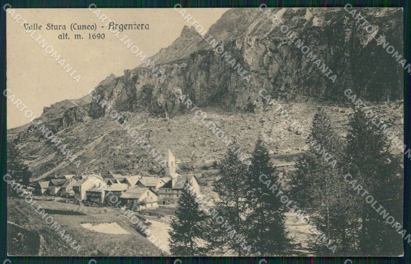 Cuneo Argentera cartolina MT6596 – fronte