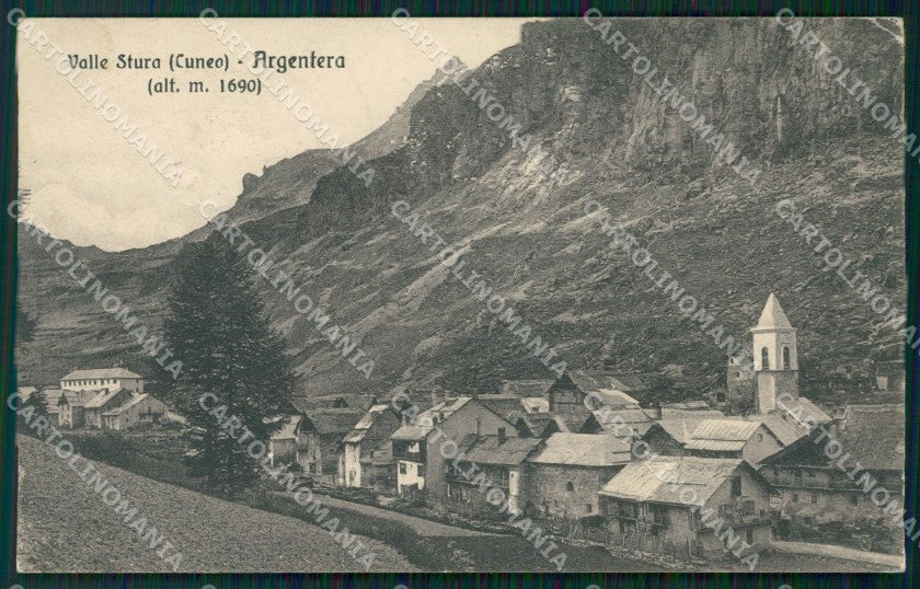 Cuneo Argentera PIEGHINA cartolina MT6598 – fronte