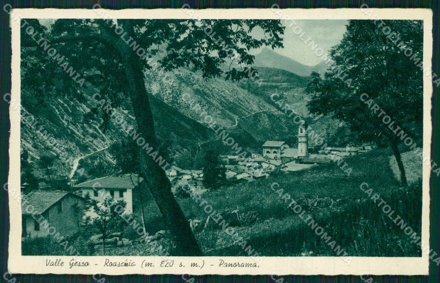 Cuneo Roaschia Panorama cartolina MT6601 – fronte