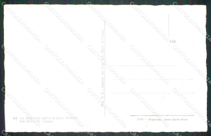 Cuneo Roaschia Panorama cartolina MT6601 – retro