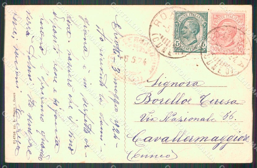 Cuneo Roaschia Vallone Fontana Fredda cartolina MT6605 – retro