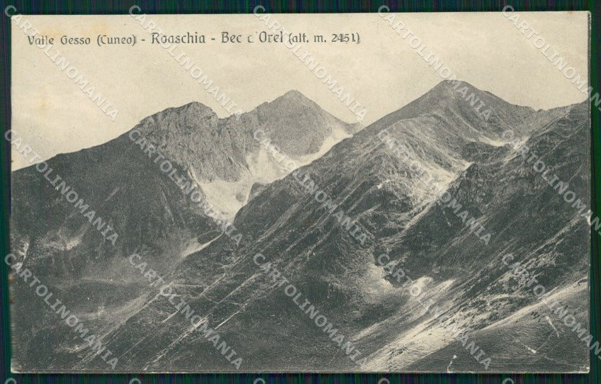 Cuneo Roaschia Bec Orel cartolina MT6606 – fronte