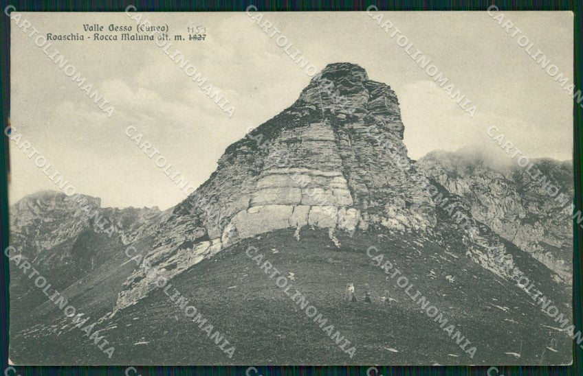 Cuneo Roaschia Rocca Maluna cartolina MT6607 – fronte