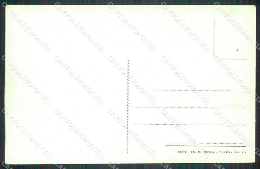 Cuneo Valdieri Piazza Regina Elena cartolina MT6611 – retro