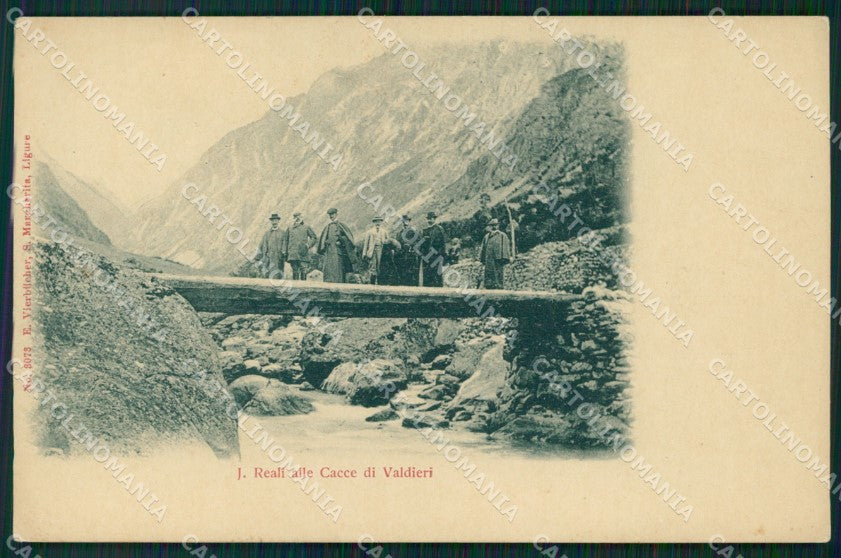 Cuneo Valdieri Savoia Caccia cartolina MT6616 – fronte