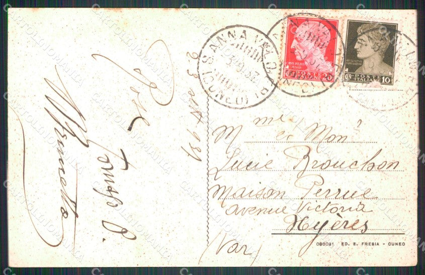 Cuneo Valdieri Sant'Anna cartolina MT6618 – retro