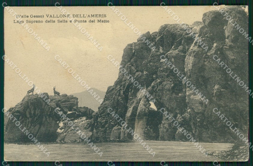 Cuneo Vallone Ameris Lago Soprano ABRASA cartolina MT6649 – fronte