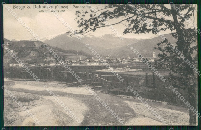 Cuneo Borgo San Dalmazzo Panorama cartolina MT6656 – fronte