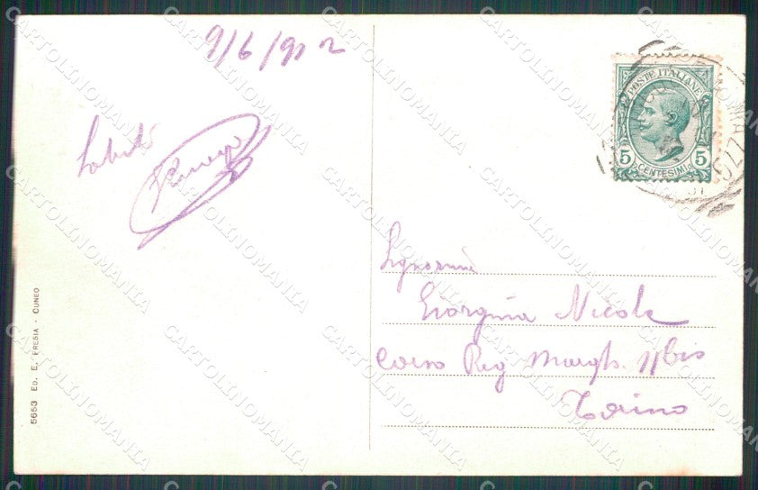 Cuneo Borgo San Dalmazzo Panorama cartolina MT6656 – retro