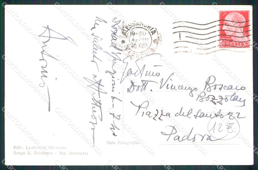 Cuneo Borgo San Dalmazzo Foto cartolina MT6663 – retro