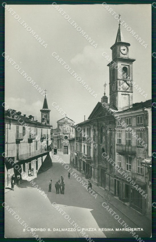 Cuneo Borgo San Dalmazzo Piazza Regina Margherita Foto cartolina MT6667 – fronte