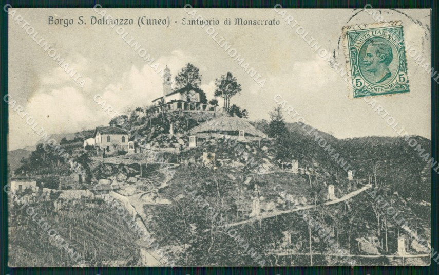 Cuneo Borgo San Dalmazzo Santuario Monserrato cartolina MT6672 – fronte