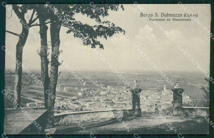 Cuneo Borgo San Dalmazzo Panorama cartolina MT6674 – fronte