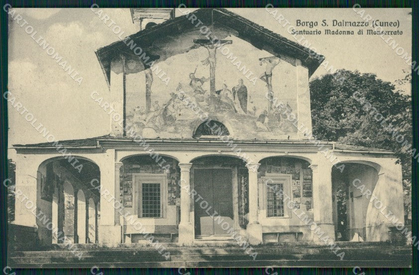 Cuneo Borgo San Dalmazzo Santuario Monserrato cartolina MT6675 – fronte