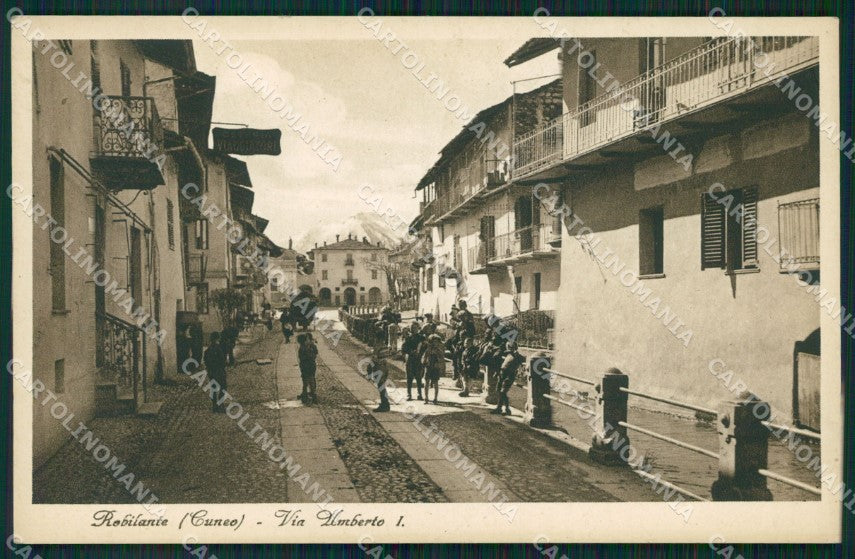 Cuneo Robilante Via Umberto I cartolina MT6682 – fronte