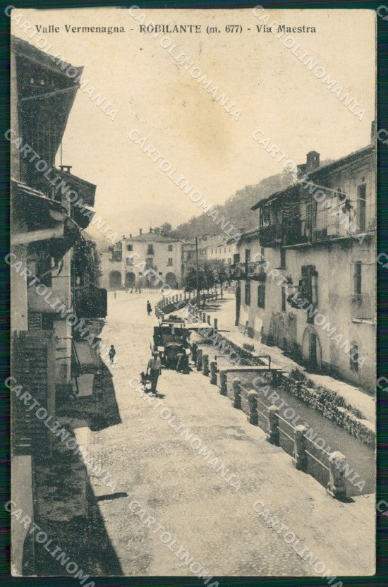 Cuneo Robilante via Maestra Auto cartolina MT6685 – fronte