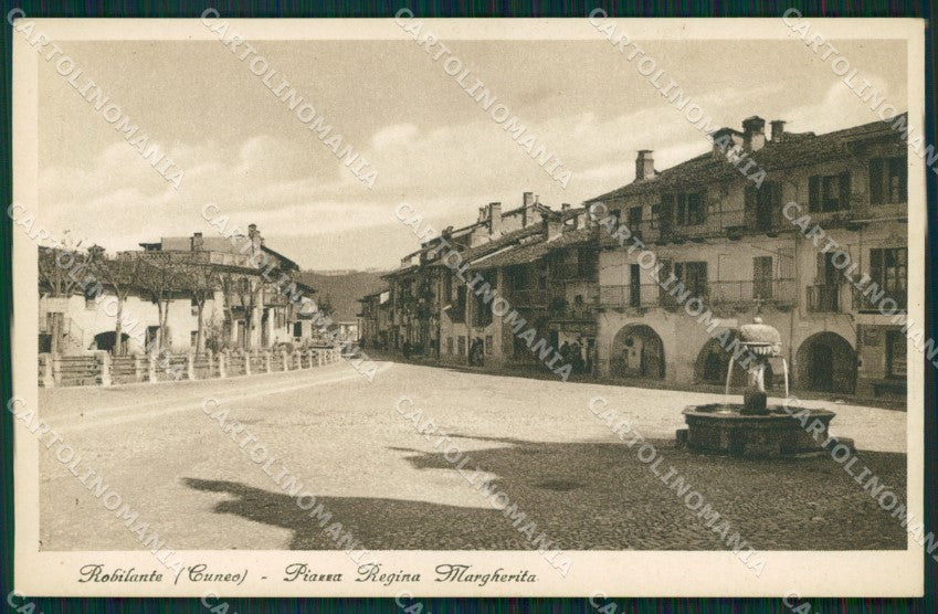 Cuneo Robilante Piazza Regina Margherita cartolina MT6686 – fronte