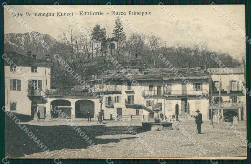 Cuneo Robilante Piazza Principale cartolina MT6687 – fronte