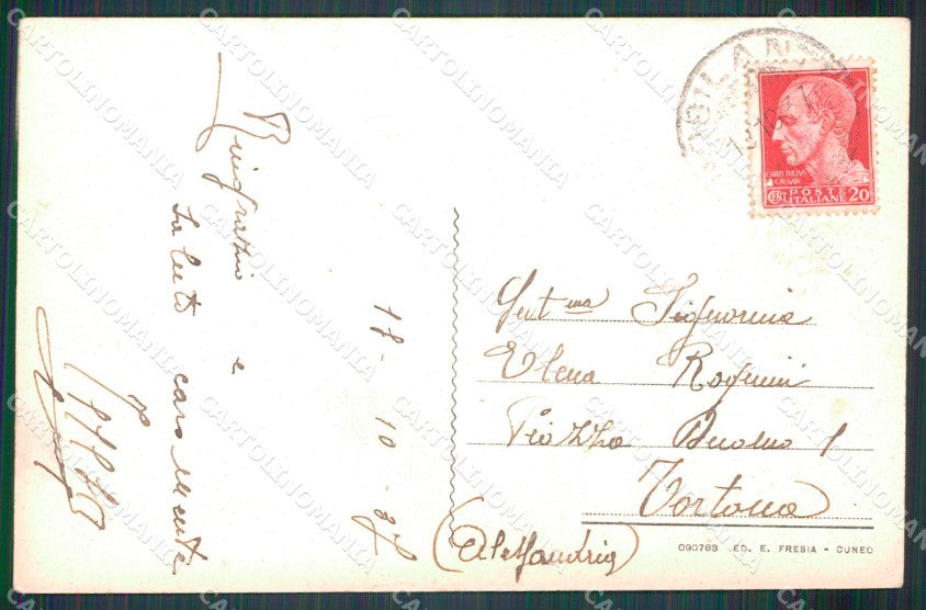 Cuneo Robilante Piazza Principale cartolina MT6687 – retro