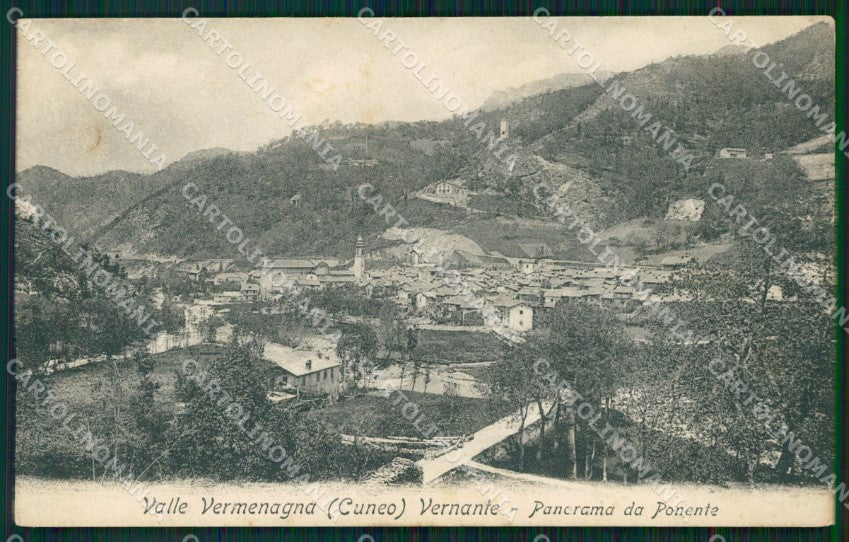 Cuneo Vernante Panorama cartolina MT6694 – fronte