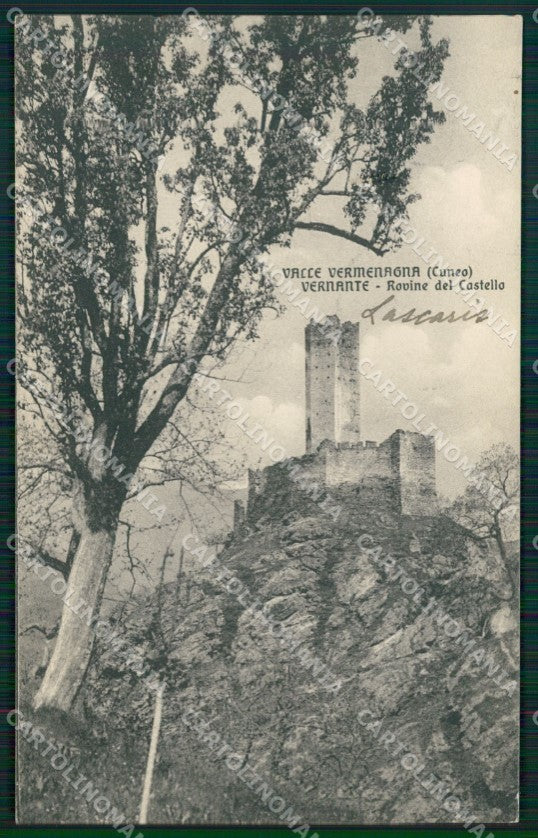 Cuneo Vernante Rovine Castello cartolina MT6697 – fronte