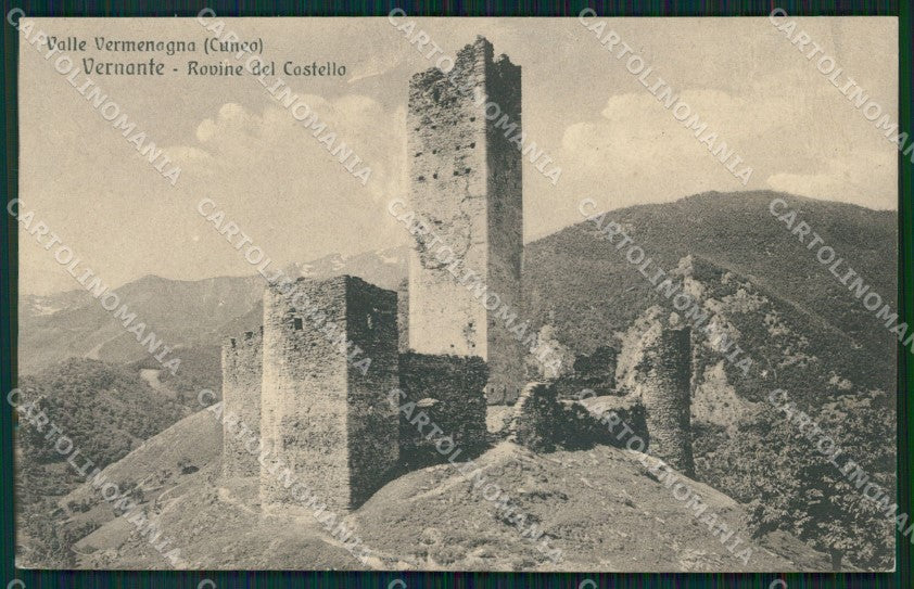Cuneo Vernante Rovine Castello cartolina MT6699 – fronte