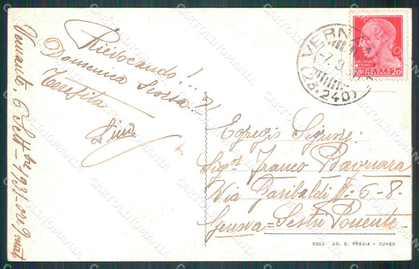 Cuneo Vernante Madonna della Valle cartolina MT6701 – retro