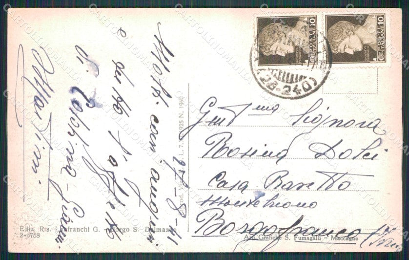 Cuneo Vernante Valle Vermenagna cartolina MT6705 – retro
