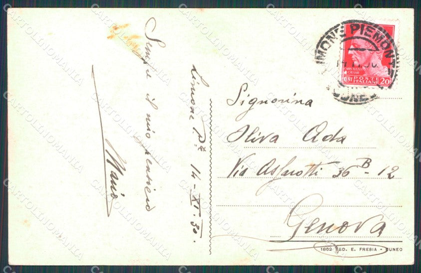 Cuneo Limone Piemonte Valle Vermenagna cartolina MT6711 – retro