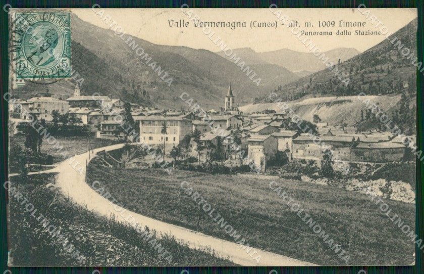 Cuneo Limone Piemonte Panorama cartolina MT6716 – fronte