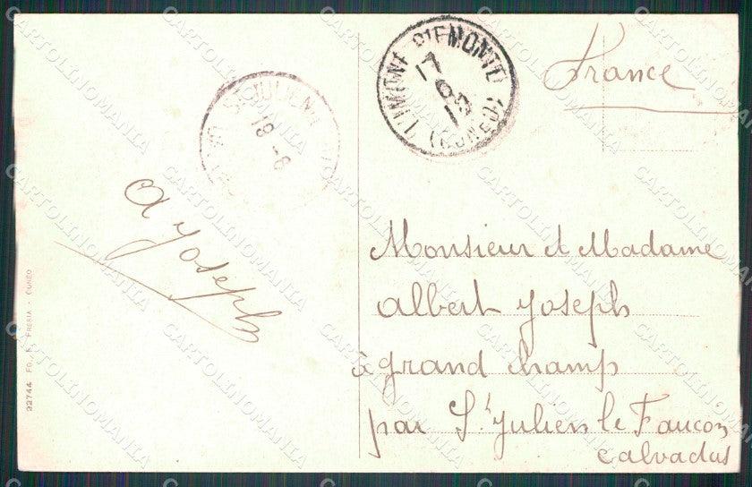 Cuneo Limone Piemonte Panorama cartolina MT6716 – retro