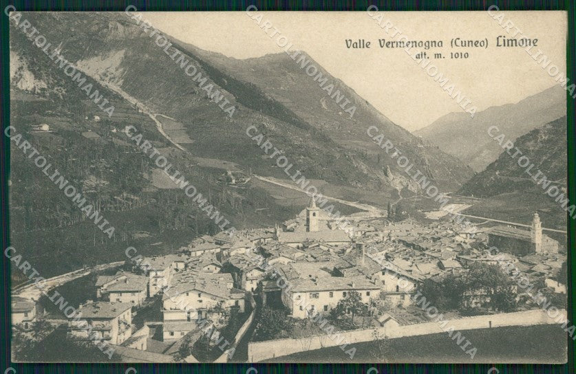 Cuneo Limone Piemonte Panorama cartolina MT6717 – fronte