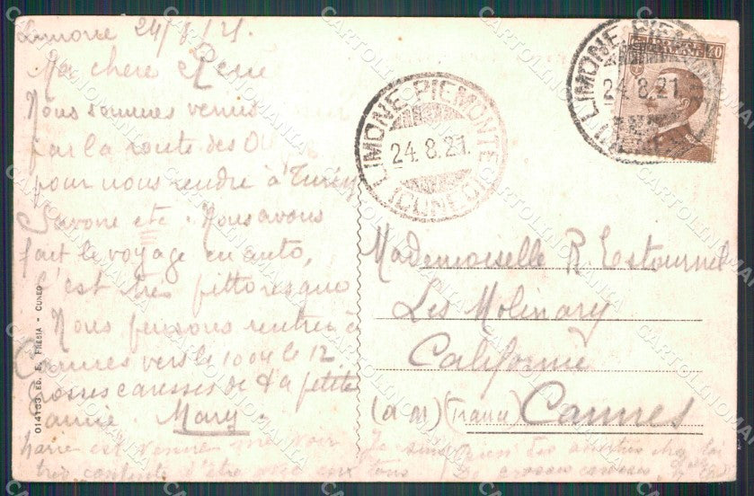 Cuneo Limone Piemonte Panorama cartolina MT6718 – retro