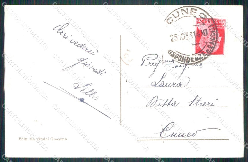 Cuneo Limone Piemonte Foto PIEGHINE cartolina MT6721 – retro