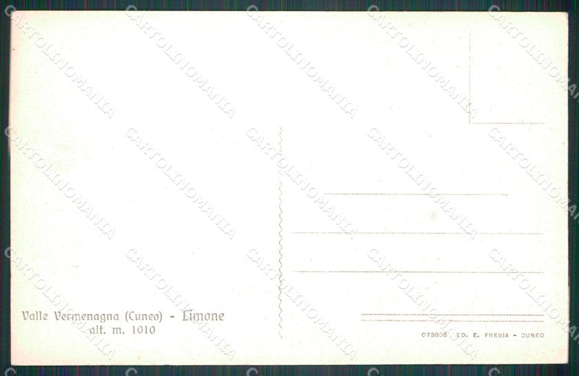 Cuneo Limone Piemonte cartolina MT6722 – retro
