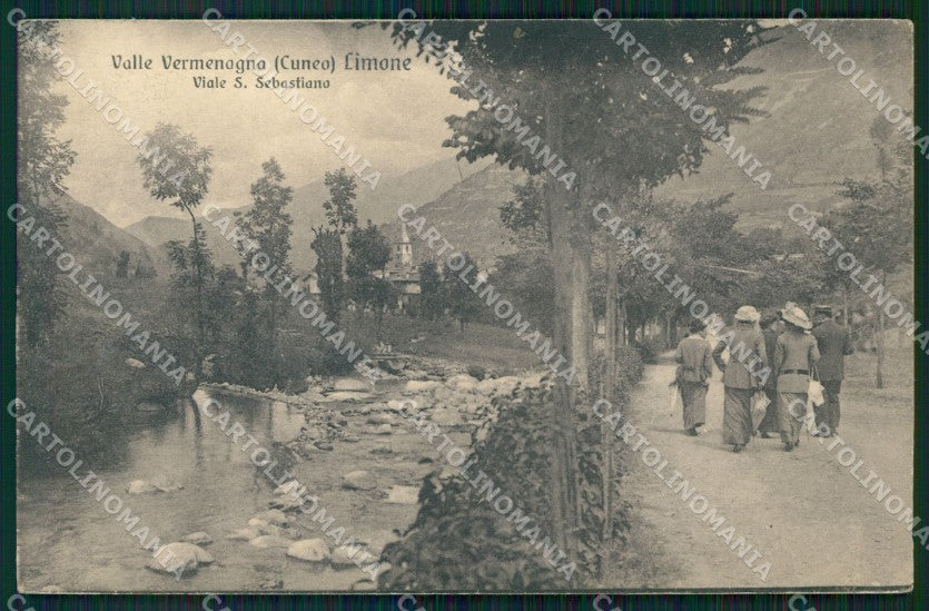 Cuneo Limone Piemonte Viale San Sebastiano cartolina MT6723 – fronte