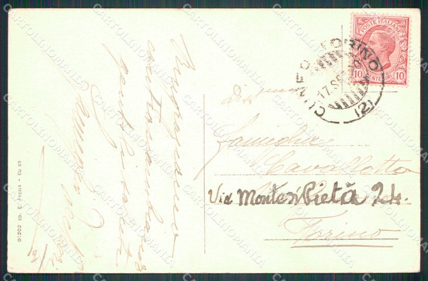 Cuneo Limone Piemonte Viale San Sebastiano cartolina MT6723 – retro