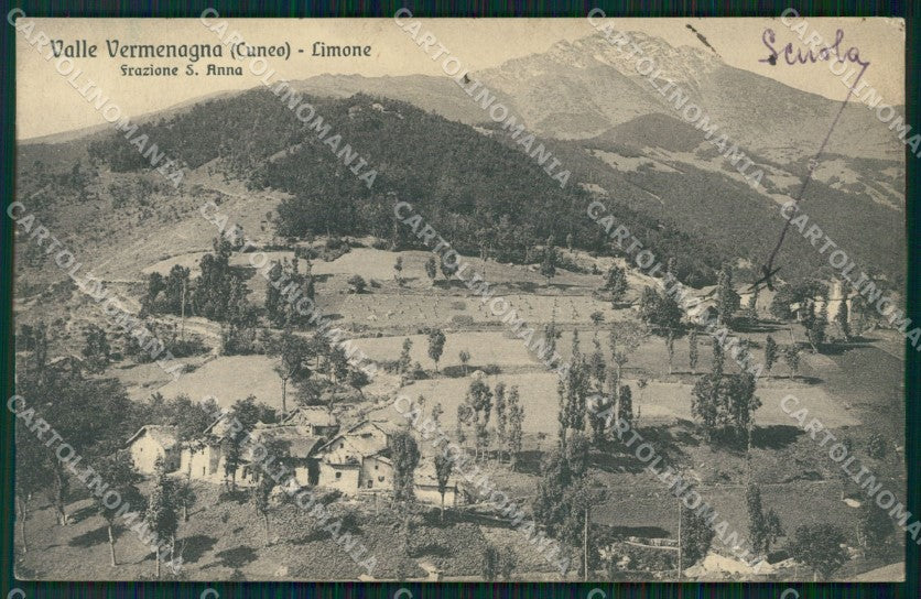 Cuneo Limone Piemonte Sant'Anna SCOLLATA cartolina MT6733 – fronte