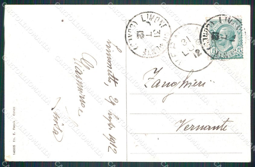 Cuneo Limone Piemonte Limonetto cartolina MT6744 – retro