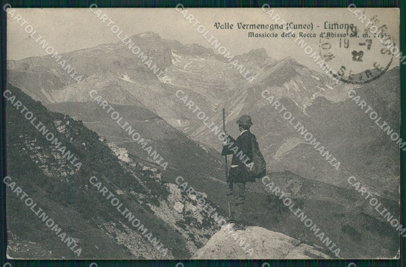 Cuneo Limone Piemonte Massiccio Rocca Abisso cartolina MT6748 – fronte