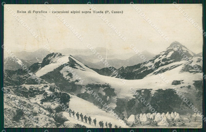 Cuneo Tenda Perafica Militari Alpini cartolina MT6752 – fronte
