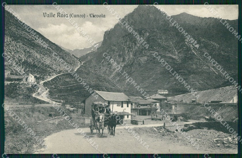 Cuneo Tenda Valle Roia Vievola Diligenza cartolina MT6762 – fronte