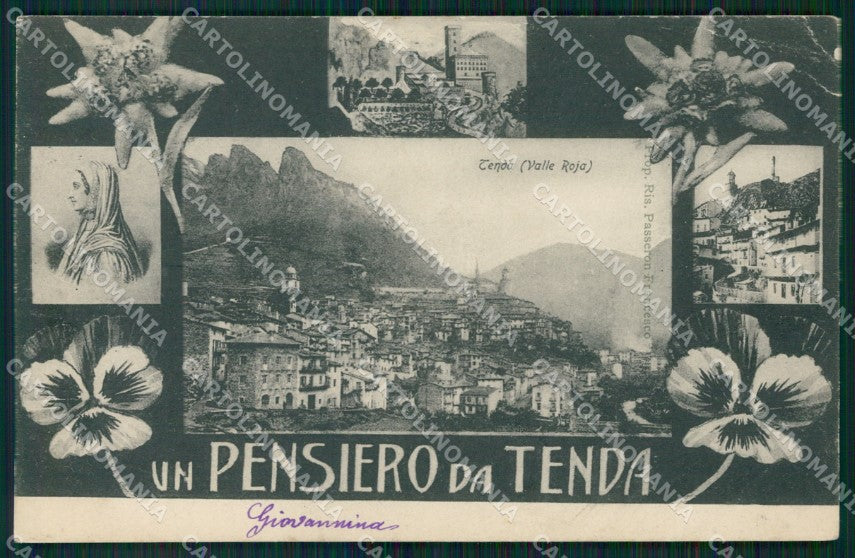Cuneo Tenda Valle Roia PIEGHE cartolina MT6765 – fronte