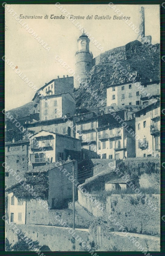 Cuneo Tenda Valle Roia Castello Beatrice cartolina MT6784 – fronte