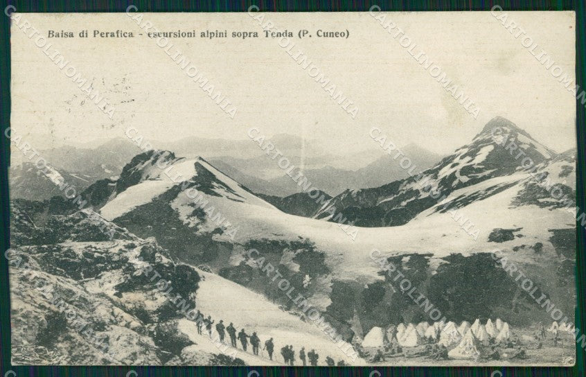 Cuneo Tenda Perafica Militari Alpini cartolina MT6844 – fronte