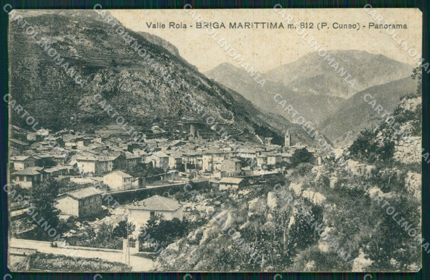 Cuneo Briga Marittima Panorama ANGOLI TAGLIATI cartolina MT6855 – fronte